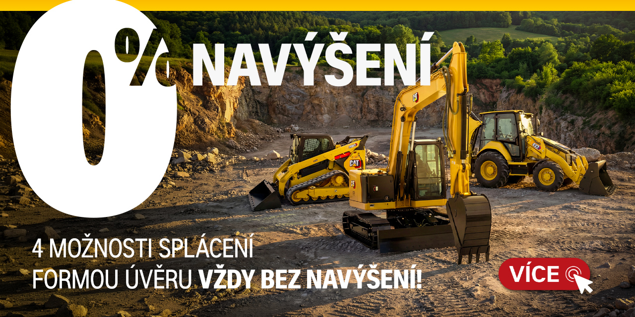 Financování strojů Cat bez navýšení od Zeppelin CZ