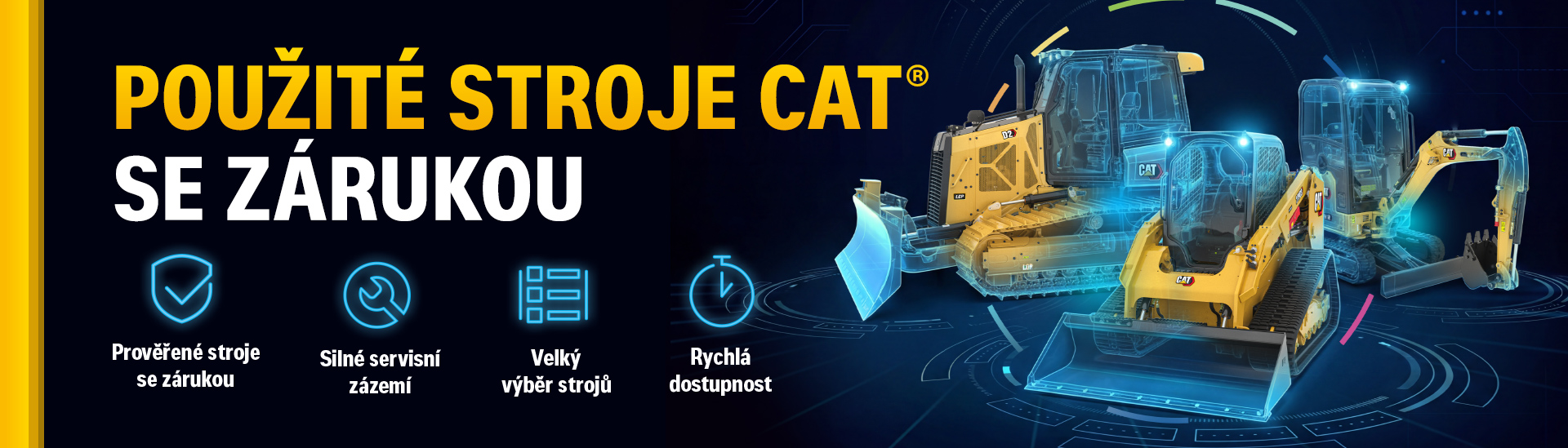 Použité stroje Cat se zárukou od Zeppelin CZ
