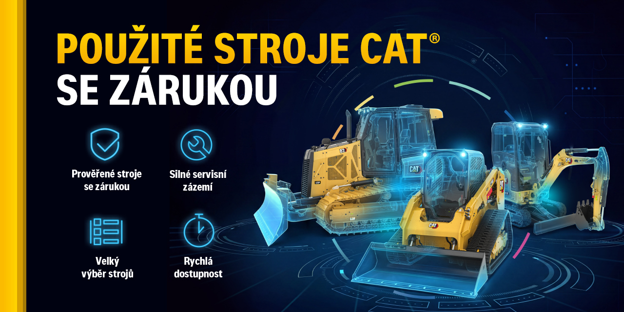 Použité stroje Cat se zárukou od Zeppelin CZ